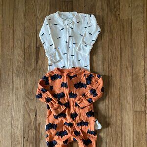 Baby Halloween Footies Sleepers 3-6mo